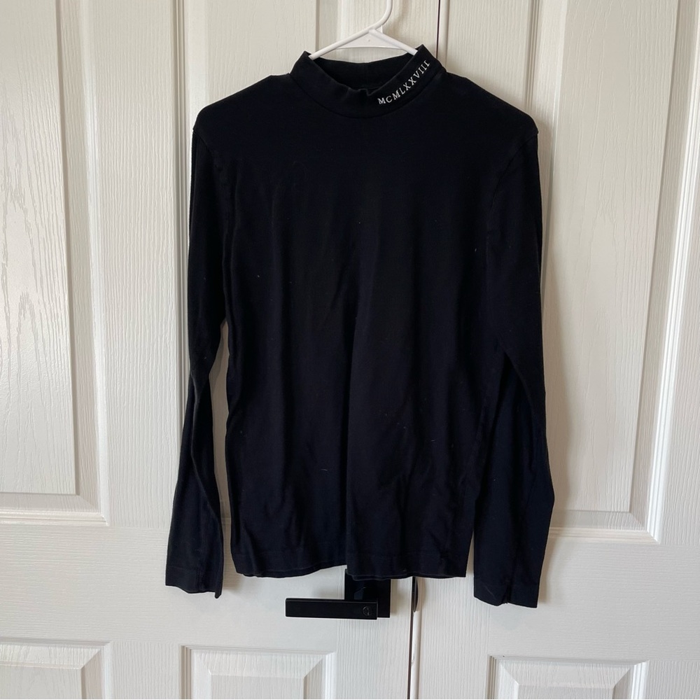 Topman Black Long Sleeve Shirt